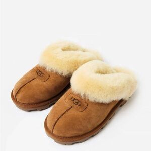 UGG Women's Brown Sheepskin Slippers
